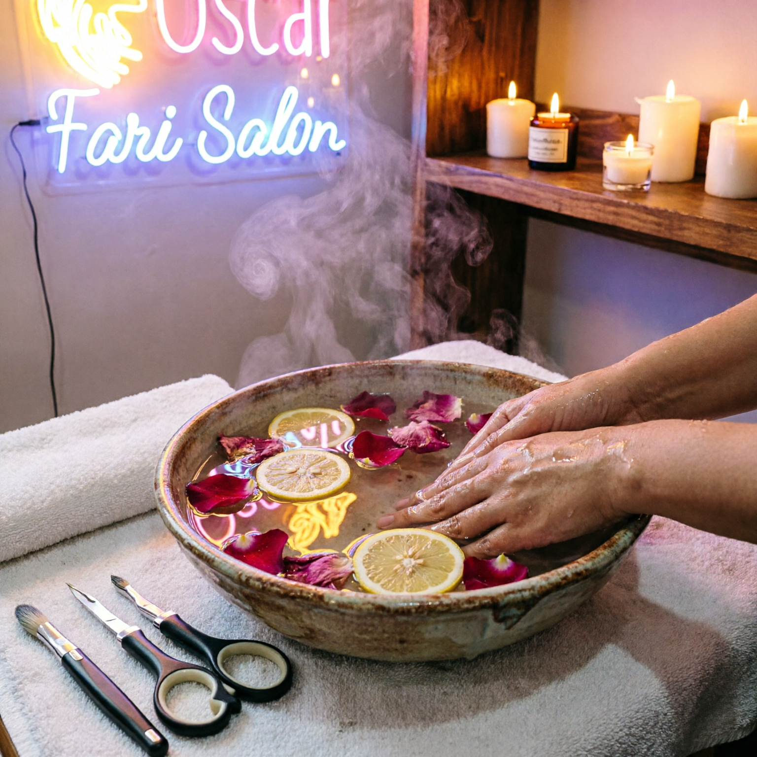 Spa manicure Oscar Fari Salon Lahore